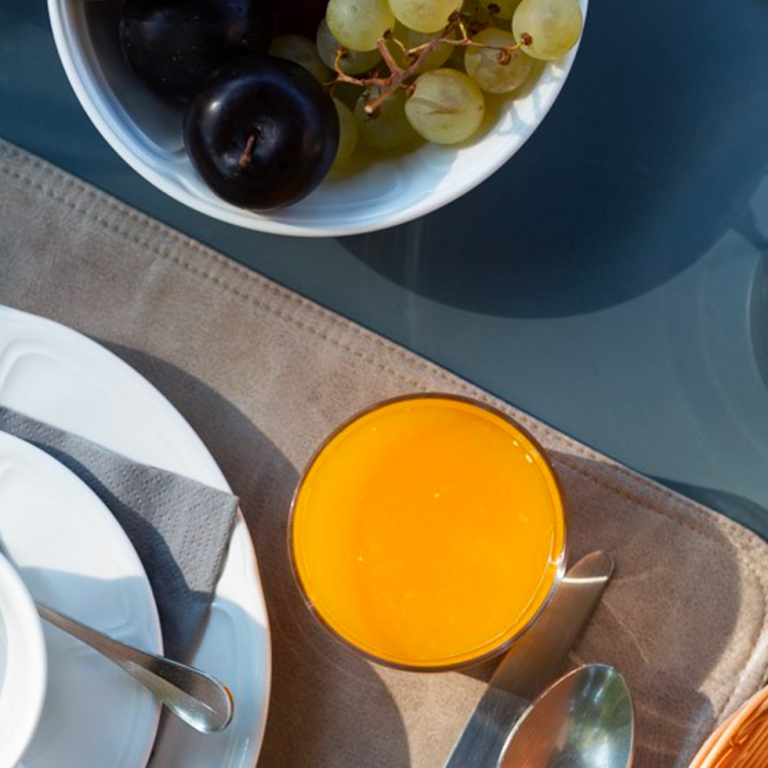 Petit déjeuner le matin à l'hôtel